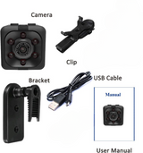 SQ6 Mini Spy Camera – HD Portable Security Camera with Night Vision & Two Stand Holders