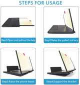 F3 Mobile Screen Magnifier | Enlarged Mobile Screen Amplifier Large Screen Eyes Protection (Random Color)