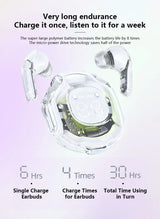 Air 39 Earbuds - Air 39 Transparent Earbuds - Air 39 Original Earbuds - High Quality Sound - Bluetooth 5.3 - Accurate right Left - Super Bass - Super Sound - HD Calling - ENC technology (Random Color)