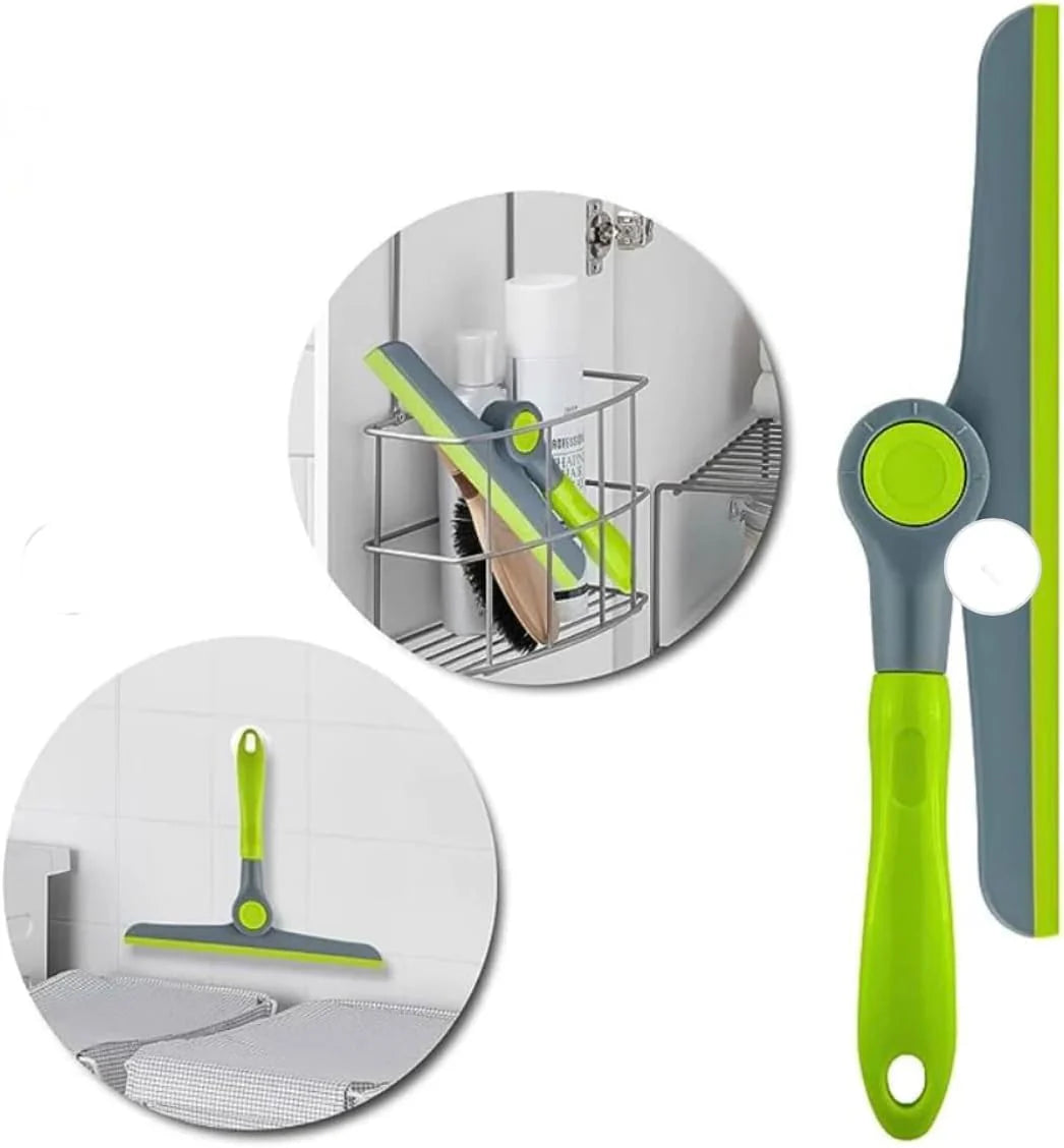 Foldable Wiper with Lock – Multipurpose Window &amp; Mirror Squeegee Tool(random color)