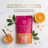 Meow Club 10 Min Painless Body Wax Orange Hair Removal Powder for Women