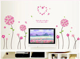 Delight Art Beautiful Flower with Leaf Wall Sticker size 50x70 ay7055a
