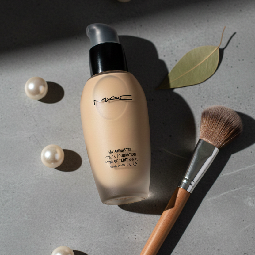 MAC Matchmaster SPF 15 Foundation – Shade NC25 | Medium Buildable Coverage, Demi-Matte Finish, Tone-Adapting Technology, Oil-Free, Long-Wearing
