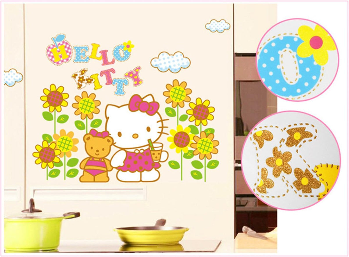 CM Star Hello Kitty Peel and Stick Wall Decals Room Stickers Decor Art size 60x90 abq9802 kids sticker