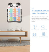 Toyvian Multiplication Chart Chart Poster Educational Preschool Mathematics Wall Charts for Learning Children Mural Tables PVC Playing Table Baby Room size 50x70 sk6107