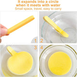 (12 Pcs)Compressed Facial Sponge Face Cleansing Sponge (random color)