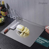 Stainless Steel Cutting Board  Durable, hygienic and easy to clean perfect for all your chopping needs (large size: 40x48cm)