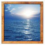 3D Wall Sticker Sea Sunrise Frame Background Decoration for Home Living Room size 60x60  skl66006