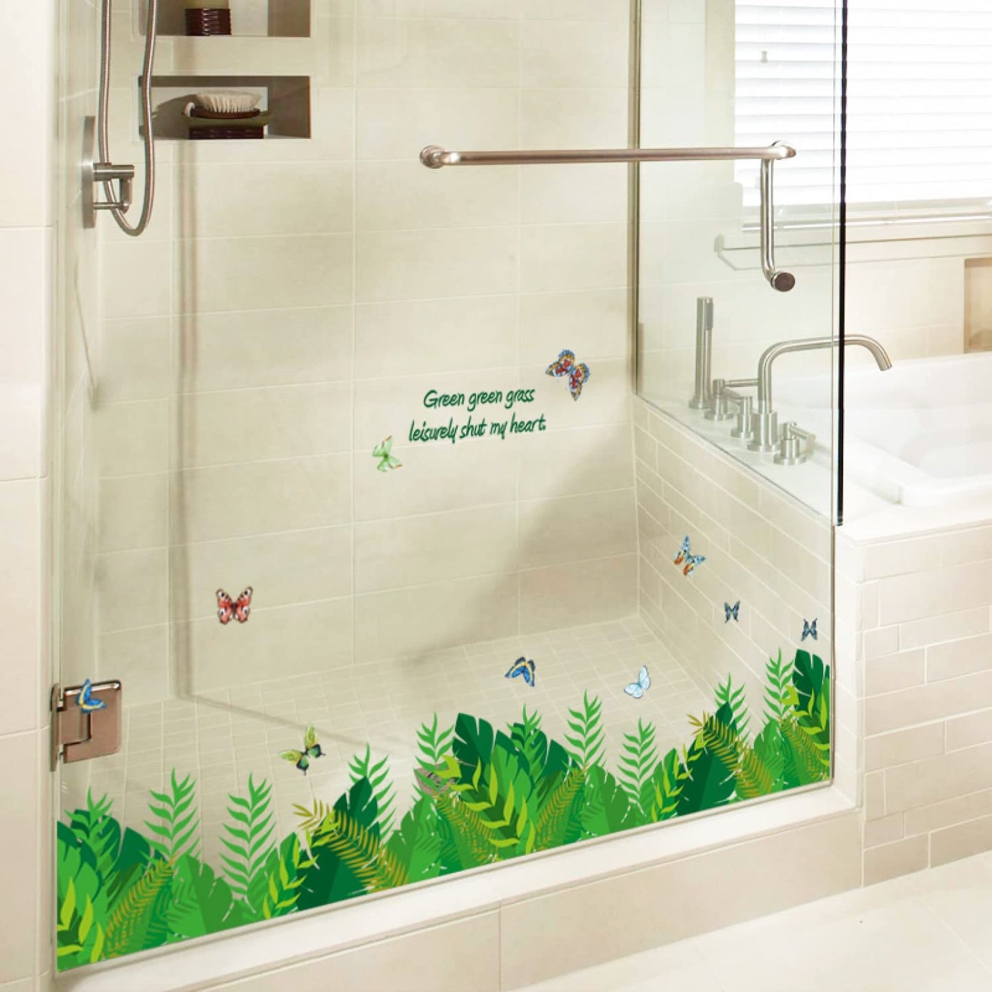 Green Grass Design Decorative Vinyl Wall Sticker size (50 CM X 70 CM) sk7128