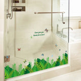 Green Grass Design Decorative Vinyl Wall Sticker size (50 CM X 70 CM) sk7128