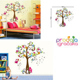 Tree Very Cute Peel Scroll Tinkle Fairy Girl DIY Removable Wall Stickers Parlor Kids Bedroom Home Decor Mural Decal JM7158