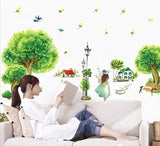 Lampadaire Chat Rural Sticker Mural Beau Sticker Mural Papier Peint Mural pour Toute Chambre ou Salon size 50x70 xls7082
