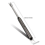 360° Outdoor Kitchen Lighter Usb Rechargeable Portable Electronic Arc Lighter Flexible Neck Safety Lock Windproof Eco Friendly Design (Random Colors)