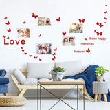 sourcing map Délicat Papillon Modèle Mur Autocollants Amovible Art Mural Papier pour Salle Chambre TV Mur Décalque