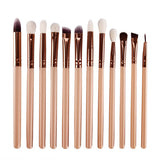 Make Up Eye Brushes Set, Lover Bar 15pcs Makeup Brush- with Travel Organizer  with pouch(random color)