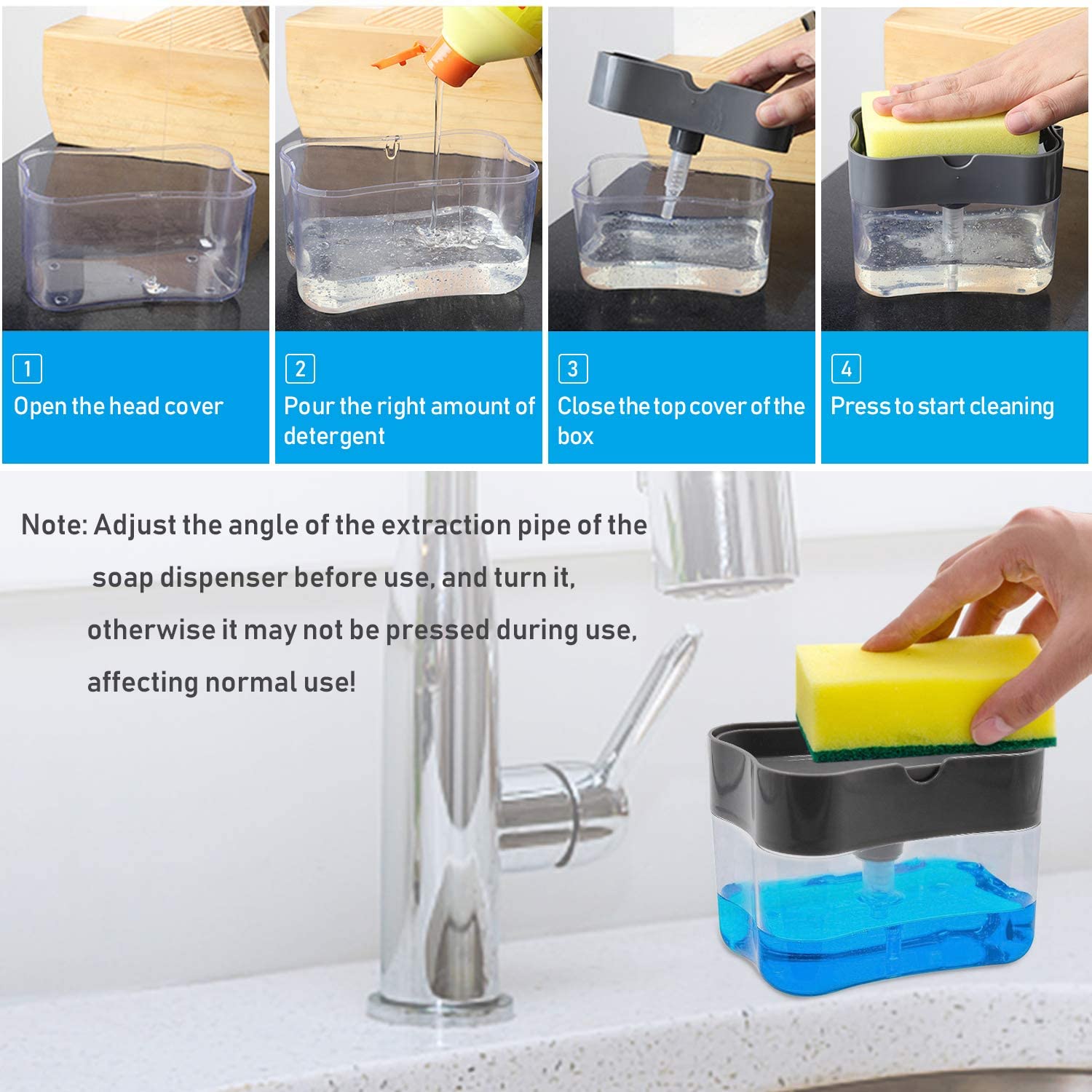 Soap Pump Sponge Caddy China (Without sponge)    (random color )