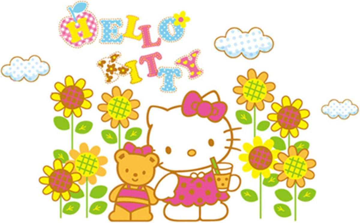 CM Star Hello Kitty Peel and Stick Wall Decals Room Stickers Decor Art size 60x90 abq9802 kids sticker