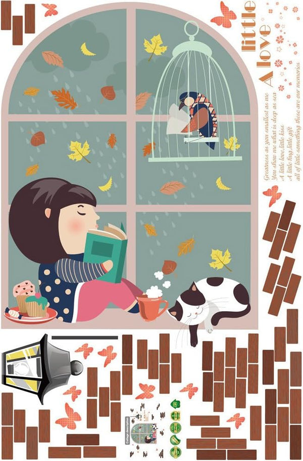 Sk9217 Best Creative Wall Stickers DIY Height Decals Murals Wallpaper Environmentally Removable Wall Art