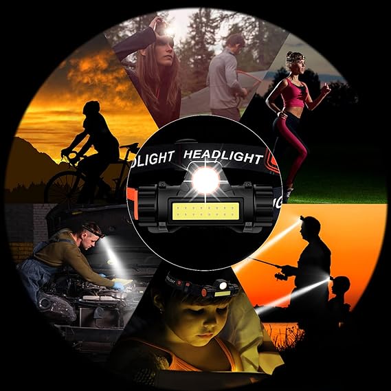 Portable Mini High Power LED Headlamp Flashlight for outdoor camping and cycling, hiking, working, racing