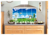 Kitchen Oil Proof Wall Sticker Heat Resistant Waterproof Self Adhesive Backsplash Cover for Kitchen Wall Protection
