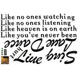 Generic English Sentences Pattern Household Removable Wall Sticker Wallpaper Decoration size 60x90  df5203