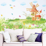 BEST OF BEST Windmill House Meadow Wall Sticker XL8025
