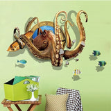 Funif 3D Animal Octopus Wall Sticker DIY Removable Wall Decals Wallpaper Decorative Wall Art size 60x90 xl8311 kids Sticker