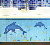 Ay6044  Wall Sticker Star Fish Underwater Creature Poster For Kids Room