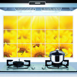 Kitchen Oil Proof Wall Sticker Heat Resistant Waterproof Self Adhesive Backsplash Cover for Kitchen Wall Protection