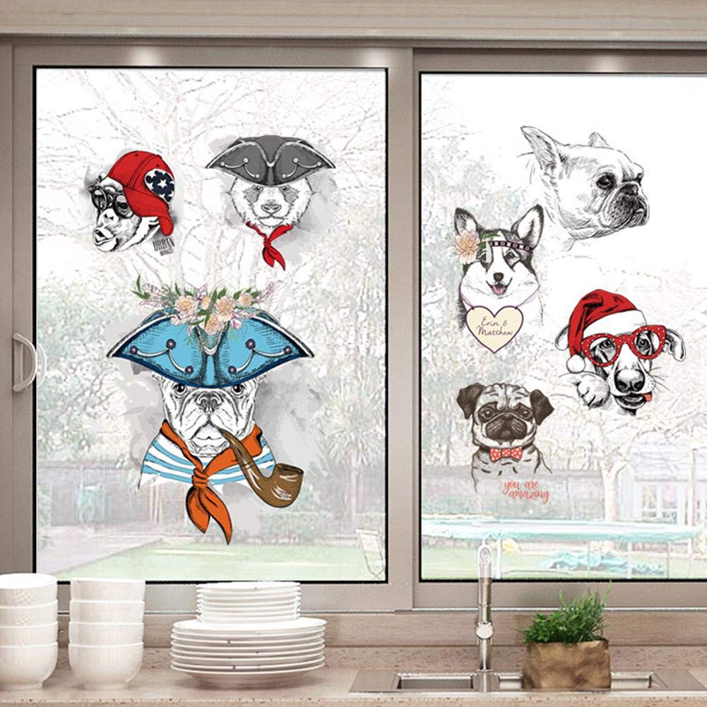 Cute Animals Cupboard Wall Stickers Home Refrigerator Bedroom Decal size50x70 sk7154