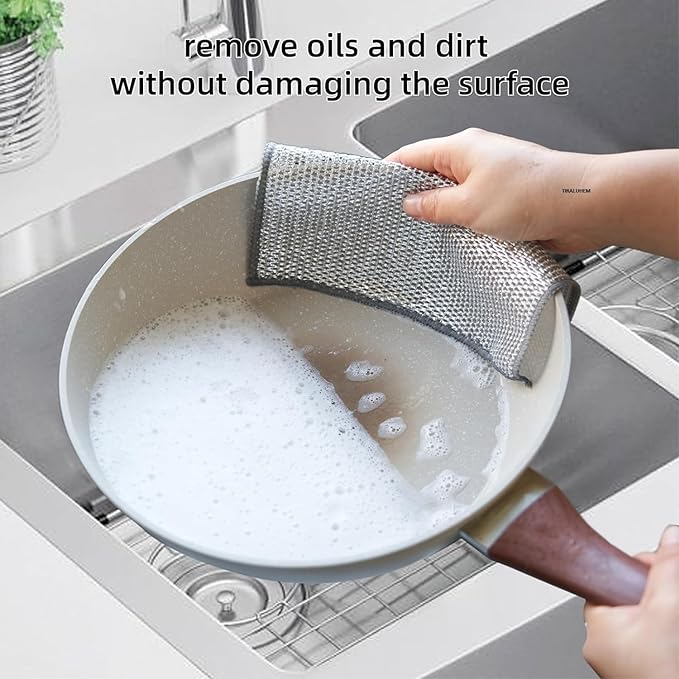 Combo Pack 2 In 1 Dumpling Maker + Dishwashing Rug | Best Samosa Maker &amp; Metal Wire Dish Washing Rugs For Kitchen (random Color)