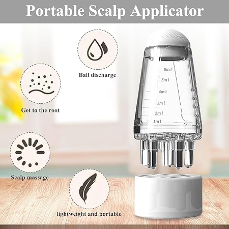 Comb pack Scalp Root Hair Oil Applicator |  Derma Roller Size 0.5mm