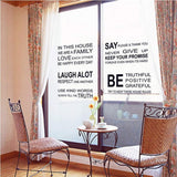 Olivialulu Vinyl Wall Sticker Removable Wall Sticker English Alphabet Sticker Painting Bedroom Sofa Background Df5207