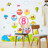 Wall stickers with butterfly and flower design, photo frames, height measurements, home decor, children's room decor, kitchen decor size 60x90 ay9251