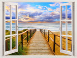Diamond Painting Window Sill Sea View,5D Diamond Art Kits,Large Diamond Painting Kits for Adults,Diamond Art for Kids,DIY Crystal Diamond Painting,Art & Craft Supplies,Home Decor Square Drill size  50x70cm  ncs14245