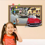 Dog City View Wall Sticker Sk7050