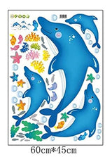 Ay6044  Wall Sticker Star Fish Underwater Creature Poster For Kids Room