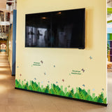 Green Grass Design Decorative Vinyl Wall Sticker size (50 CM X 70 CM) sk7128