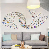 Butterfly Wall Sticker, Peel and Stick Wall Art Decal, Butterfly DIY Craft Decoration for Girl Kid Room Nursery Classroom Bedroom Bathroom Office Decor Aesthetic