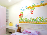 Cartoon Plants Post and Branch with Hanging Lamp' Wall Sticker Decals Design  (PVC Vinyl, ), Multicolour LD2033 Size: 50x70cm