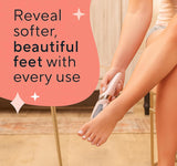 Flawless Pink Cordless Electric Pedicure Roller for Foot Callus Remover, Dead Skin & Rough Heel Smoother