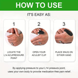 Sugar Control LI4 Acupressure Point Clip Wearable – Supporting Acupressure Relaxation, Stress Alleviation, Tension Relief and Headache Relief Hand Clip Migraine Pressure Point Clip
