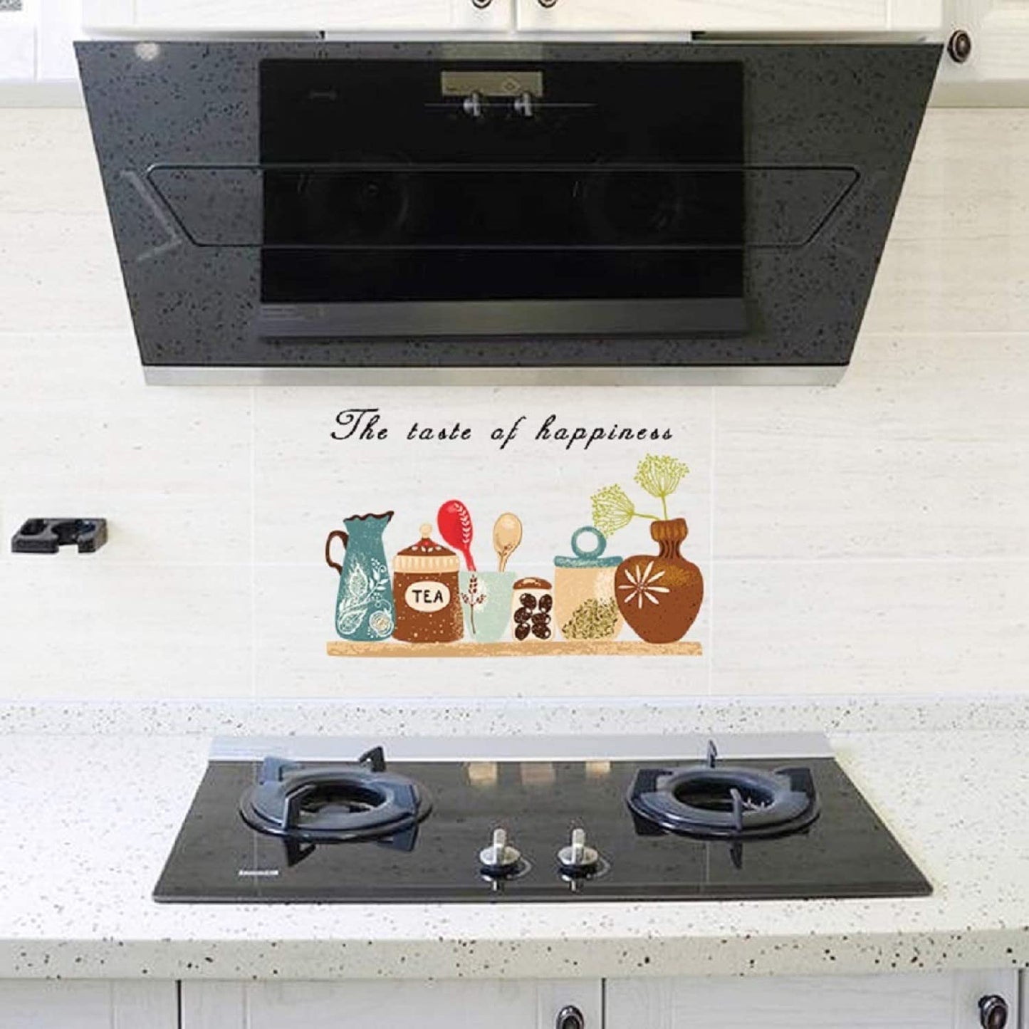 JAAMSO ROYALS Kitchen Grocery Wall Tiles Stickers Waterproof, Kitchen Stickers for Wall, Wall Sticker for Kitchen, Kitchen Sticker, Kitchen Tiles Wall Stickers size 60x90 nc041