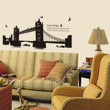 Twin Bridges Wall Sticker size 60x90 ay9135