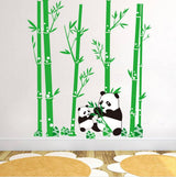 PVC Cute Cartoon Panda Bamboos Decor Wall Stickers Art Decal Removable For Children's Room Decor Bedroom Sitting Room Sofa TV Background By Kamay's CJM7169