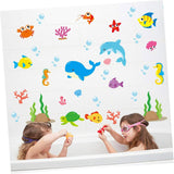 Wall Stickers Fish Marine Sticker for Power Switch Cute Wallpaper Kids Room Funny Sticker Decoration Waterproof Interior Sticker Suitcase Kitchen Electric Switch Decoration Removable Fish size 30x60  xp8027