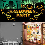 DERU Wall Stickers/Halloween Window Stickers, TV Background Star Room Wall Stickers, Bar Kindergarten Bedroom Family Halloween Party Decoration size 50 x70 sk90960