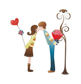 Creatick Studio Loving Couple Wall Sticker TC 982