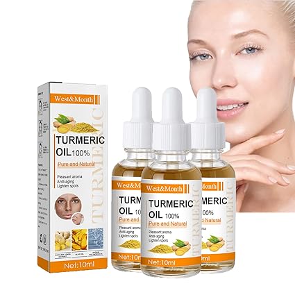 10ml Turmeric Lemon Oil Skin Glow To Lightening Acne Dark Patches, Turmeric Dark Spot Corrector Serum, Turmeric Repair Face Serum, Bright Skin Dark Spot Corrector Face Whitening Serum