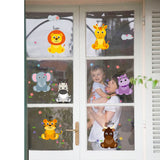 Roll over image to zoom in     Cortina Children Animal Education Theme Wall Sticker (Vinyl, 46 cm x 5 cm x 5 cm, PNB-SK7053